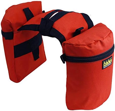 TrailMax Horse Horn Bags for Trail Riding – Medium & Large Western Saddle Horn Bags for Horses & Mules, Insulated Trail Gear with Secure Fit & Grab-and-Go Liners, Medium, Orange