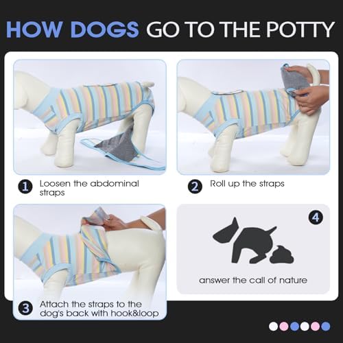 FUAMEY Dog Surgery Recovery Suit, Surgical Suit for Dogs Onesie for Surgery