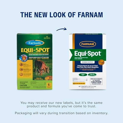 Farnam Equi-Spot, Weather Proof Targeted Spot On Protection, 6 Week Supply