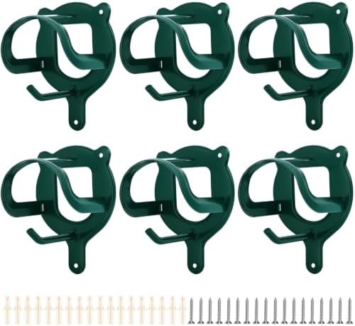 Dunzy 6 Pcs Bridle Hooks Horse Bridle Rack, Dark Green