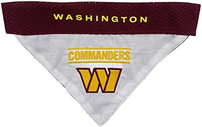 Pets First unisex adult NFL Pet Bandana, Washington Commanders, Large-Extra Large