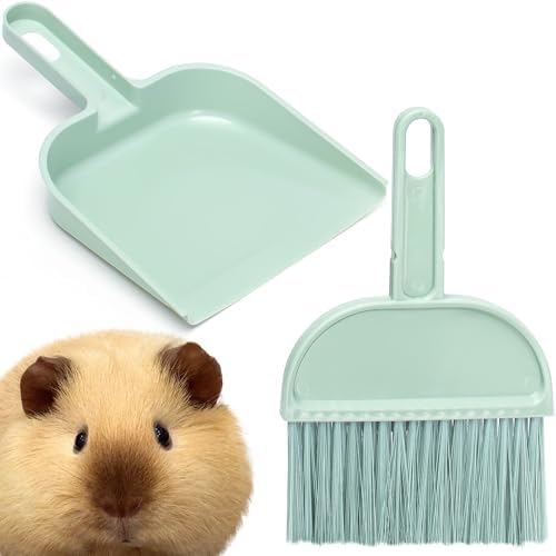 Mygeromon Cage Cleaner for Guinea Pigs Mini Dustpan and Brush Set