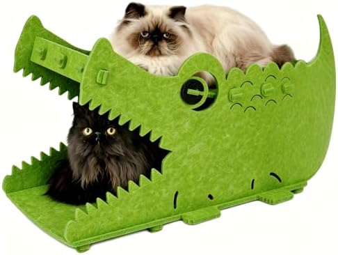 Thickened Felt Cat Bed House, Cat Hideaway Condo with Perch, for Indoor Cat