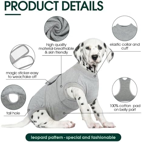 Kuoser Recovery Suit for Dogs After Surgery, Female Dog Onesie for Surgery