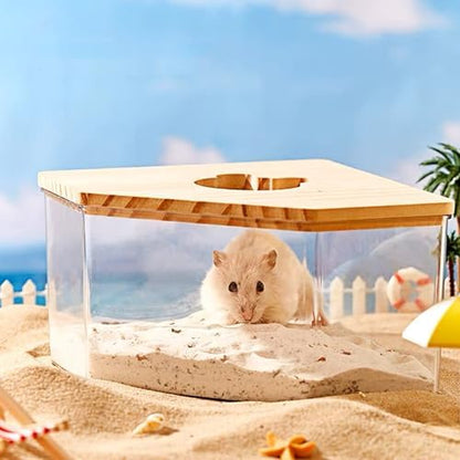DR.DUDU 2.8lb Hamster Sand for Sand Bath, Hamster Cage Accessories(Beige)