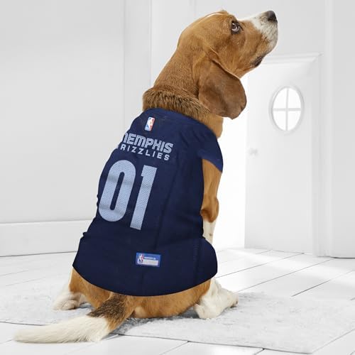 Pets First NBA MEMPHIS GRIZZLIES DOG Jersey, Medium - Tank Top Basketball Pet Jersey