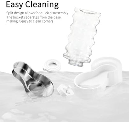 RIZZARI 8L Gravity Dog Water Dispenser: Stainless Steel Bowl Anti-Splash