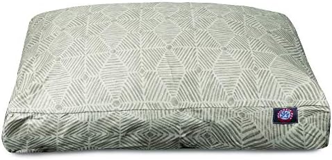 Majestic Pet Rectangular Dog Bed, Small, 27x20x4 in, Washable, Beige
