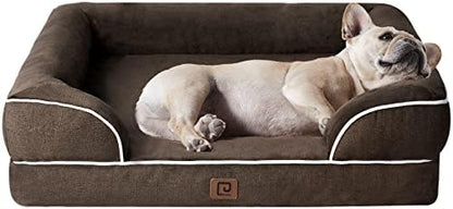 EHEYCIGA Orthopedic Dog Bed Medium Size Dog, Waterproof Washable Pet Beds