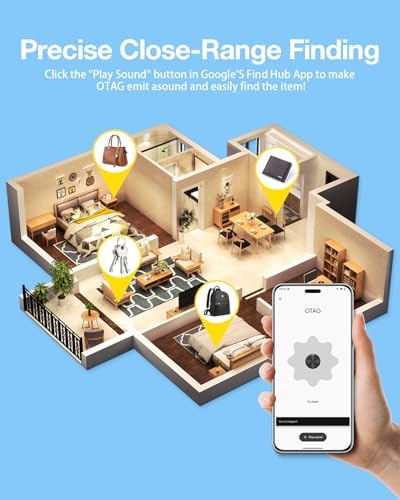 Air Tags for Android,Air Tags-4 Pack Android,Air Tracker Tags with 4 Case,2 Year Battery Life,Google Find Trackers for Google'S Find Hub App,IP65 Waterproof Luggage Air Tracker Tag for Keys