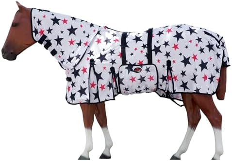 HILASON Horse Fly Sheet Breathable Mesh UV Protection Mosquito Bug Summer