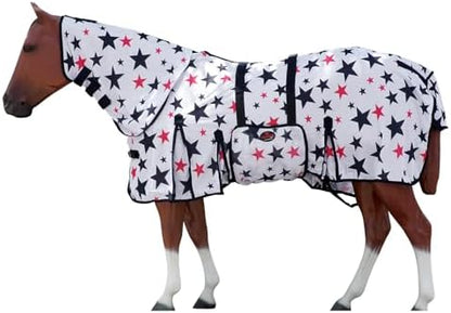 HILASON Horse Fly Sheet Breathable Mesh UV Protection Mosquito Bug Summer