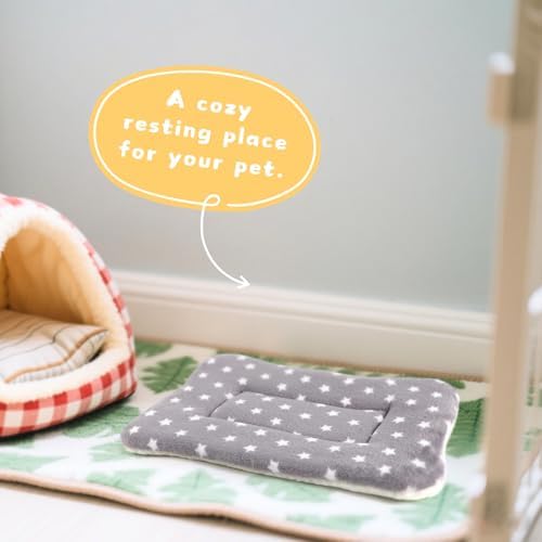 4-Pack Guinea Pig Bed, Fleece Washable Bunny Mat, 14"x10"