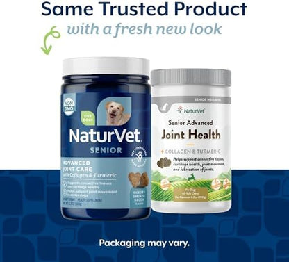 NaturVet Senior Advanced Joint Health Dog Supplement - 60 Ct