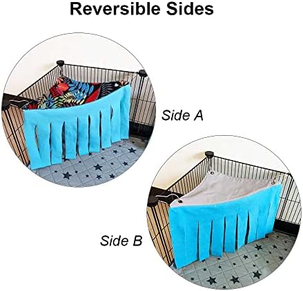 RIOUSSI Guinea Pig Hideout Hideaway Corner Fleece Toys Cage Accessories