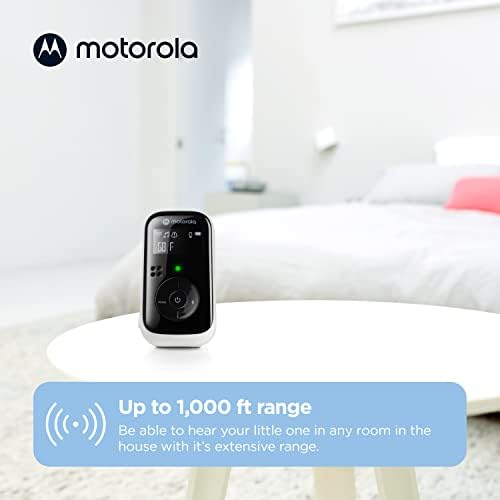 Motorola Nursery Audio Baby Monitor, No WiFi, 1000ft Range, Lullabies, Nightlight, Portable Parent Unit, Cry Detection, DECT, PIP11