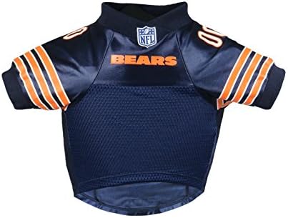 Littlearth NFL Chicago Bears Premium Pet Jersey, Team Color, Small