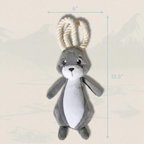 Premium Plush Dog Toy - Arctic Hare Plush Toy, Jumbo Eco Friendly
