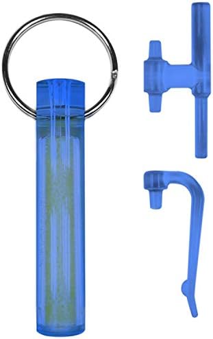 GEAR AID Ni Glo 2” UV Rechargeable Glowing Keychain – Multi-Purpose Glow-in-the-Dark Accessory for Camping