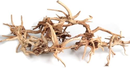 emours Driftwood Branches Reptiles Aquarium Decoration Assorted Size,(5.5-8 inch in Length),4 Pieces (Spider Wood)