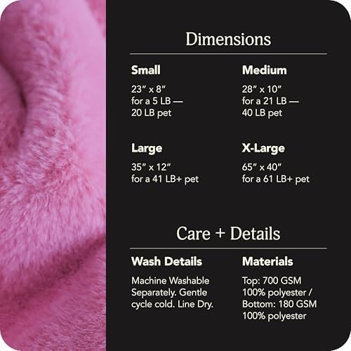UnHide Floof Pet Bed, Extra Soft Dog Bed with Removable Faux Fur Cover