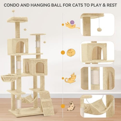 YITAHOME 75 Inch Heavy Duty Cat Trees for Large Cats