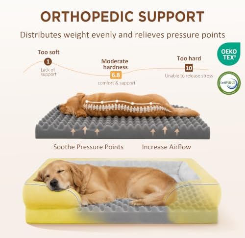 Comfort Expression Waterproof Orthopedic Dog Beds for Large Sized Dog