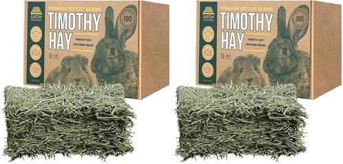 Eaton Pet and Pasture Naturally Grown, Premium, 1st Cut Blend, Western Timothy Hay Orchard Blend, Small Animal Food, Sustainable, Eco-Friendly, Farmer-Owned, 6LB-Box. (Pack of 2)