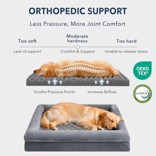Washable Dog Bed Orthopedic Waterproof for Medium Sized Dogs