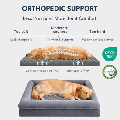 Orthopedic Dog Bed Waterproof Pet Sofa for Large Sized Dogs