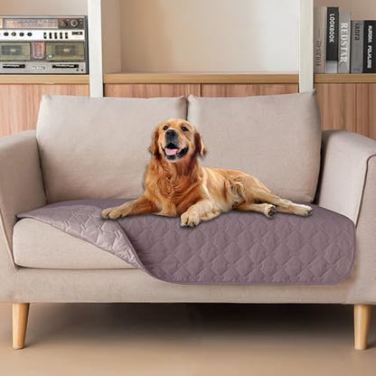 gogobunny Waterproof Loveseat Cover, Reversible Dog Cat Blanket for Couch