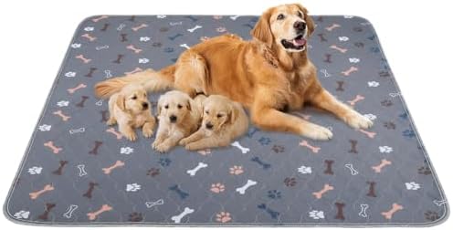 Washable Pee Pads for Dogs, 2 Pack Reusable Puppy Pads, 18"x24"