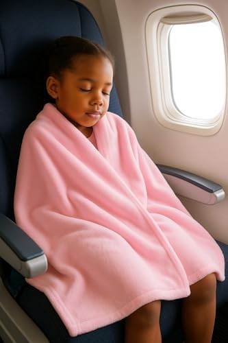 Continental Bedding Microfleece Bed Blanket – Soft Lightweight Warm Cozy Blanket for Bed & Crib – Twin 50x60, Twin XL 50x70, Crib 30x40 – Plush Fleece Throw for All Seasons - Pink