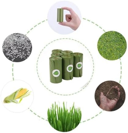 Dog Poop Bags Rolls (150 Bags) for Waste Refuse Cleanup, Doggy Roll Replacements for Outdoor Puppy Walking and Travel, Leak Proof and Tear Resistant, Extra Thick Plastic (Scented)