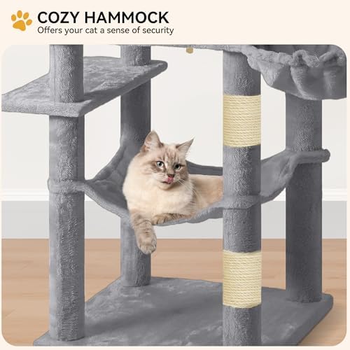 YITAHOME 64.5" Cat Tree, Multi-Level Cat Tower