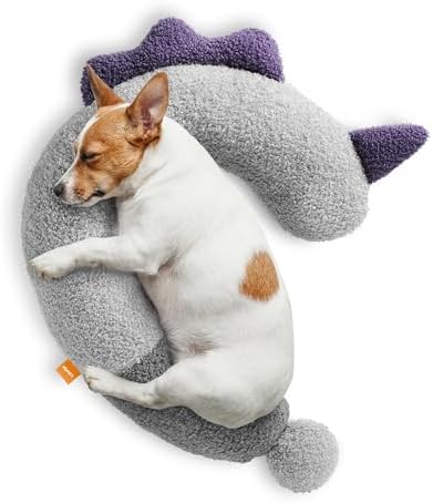 HiPetpy Dog Calming Pillow-Soft Neck Pillow for Dogs, Washable Sleep Pillow
