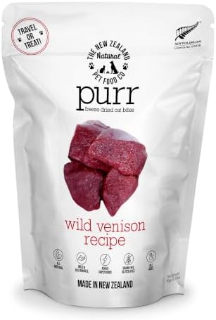 The New Zealand Natural Pet Food Co. Purr Wild Venison Freeze Dried Recipe
