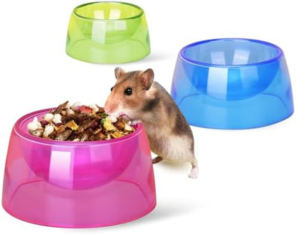 Hamster Food Bowl,Small Animals Food Water Bowl,Water Feeder Container, Hamster Bowls Dwarf Hamsters Food Bowl,Feeding Bowl for Dwarf Hamsters,Mice,Small Animals 3pcs