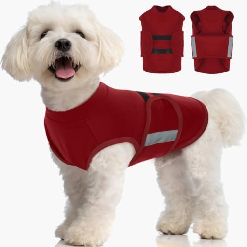 MIGOHI Dog Anxiety Relief Coat, XS, Rosy-Red