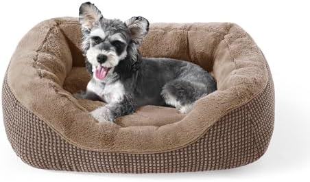 INVENHO Small Dog Bed Washable Orthopedic Calming Warming Durable Pet Bed with Anti-Slip Bottom