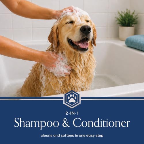 Bliss Pet Aloe Dog Shampoo Conditioner and Detangler, 17 Fl Oz