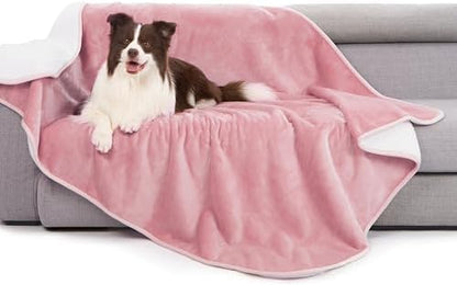 gogobunny Waterproof Blanket for Twin Bed, Warm Sherpa Fleece Throw, 60x80