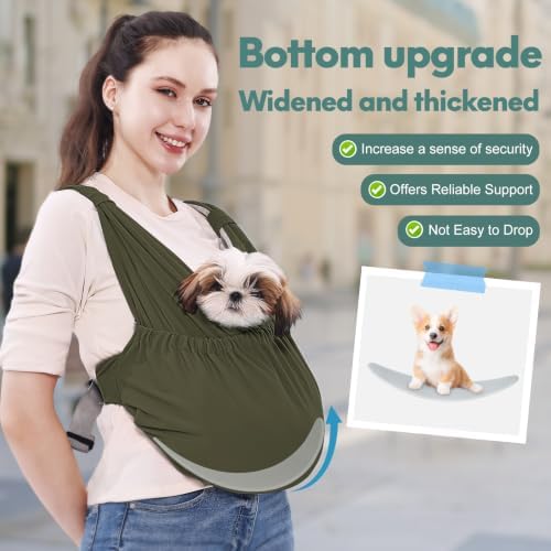 Supet Dog Sling Carrier for Small Pet, Adjustable Hands Free Front Backpack