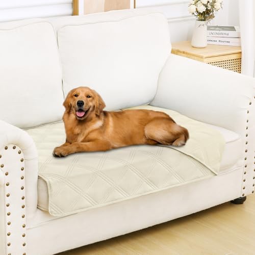 Smiry Waterproof Dog Bed Cover, Reversible Pet Blanket for Sofa Couch