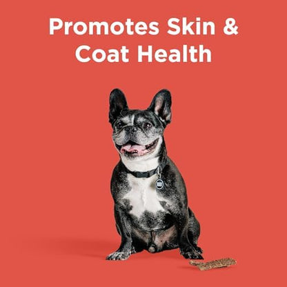 BIXBI Skin & Coat Support Beef Liver Jerky Dog Treats, 12 oz - USA Made Grain Free Dog Treats - Antioxidant Rich to Support Shiny, Full Bodied Coats - High in Protein, Whole Food Nutrition, No Fillers
