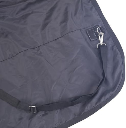 LEAFOREST 1200D Horse Blanket Waterproof Breathable Turnout (no Filling) Standard Neck Horse Sheet Black Grey 69IN
