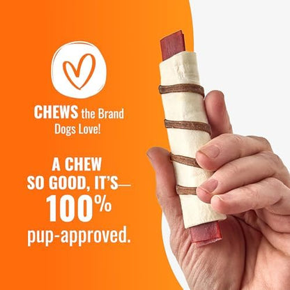 GOOD 'N' FUN Wraps High Protein Dog Treat with Real Beef Tendon, 8 Count