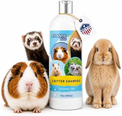 Atlantic Rush Shampoo for Small Pets-17oz Fragrance Free Critter Shampoo