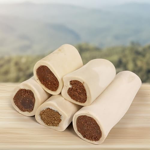 Cadet Stuffed Shin Bones for Dogs, Bully Stick Flavor, Large, 5-6"