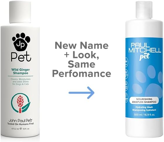 Paul Mitchell Pet Nourishing Awapuhi Shampoo, Hydrating Wash for Dogs, 16.9 fl oz